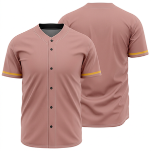 Maillot de baseball noir pour homme, manches courtes, col en V, boutons sur le devant, tissu respirant en polyester, coupe classique, vêtements pour toutes les saisons - Product Image 3