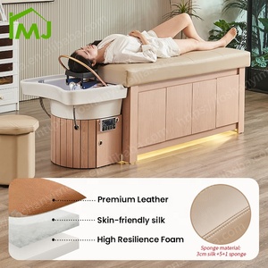 เตียงนวดแผนไทย เตียงสระผม ร้านเสริมสวย ตู้เก็บของ เตียงสปาหัวไม้ญี่ปุ่น - Product Image 5