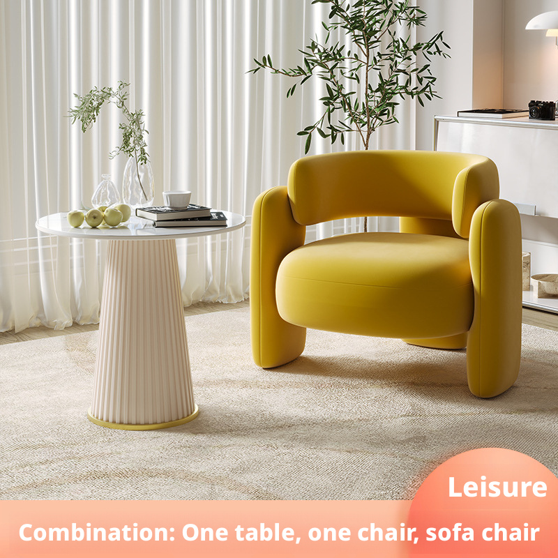 Table basse jaune +