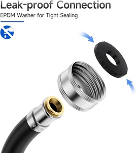 Tuyau d'entrée de Machine à laver à noyau EPDM en caoutchouc de haute qualité renforcé Flexible - Product Image 5