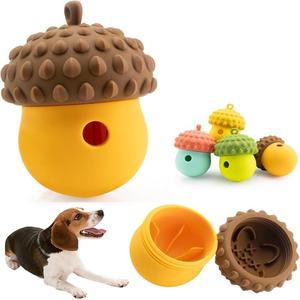 कस्टम इको सिलिकॉन कुत्ते चउ खिलौना का इलाज आउटडोर खेल और तनाव राहत के लिए बॉल एफडा टिकाऊ कठिन धीमा फीडर खिलौना - Product Image 1