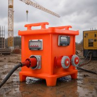Boîte de distribution empilable YT IP44 63A 400V, boîte de prise de courant mobile étanche, utilisation industrielle en extérieur