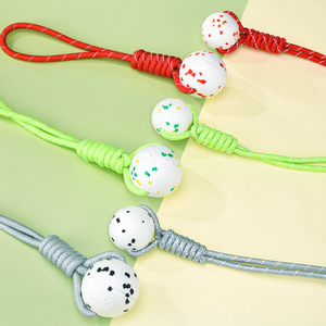 Jouets à mâcher pour chien en ETPU durable, corde en nylon souple et élastique, bande réfléchissante, résistant aux morsures, jouets interactifs pour chiens agressifs - Product Image 1
