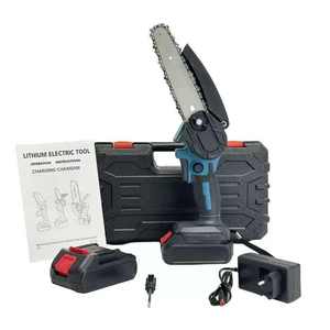 Scie à chaîne électrique sans fil GOLDMOON de 6 pouces, 21 V, pour l'extérieur, garantie de 3 ans, batterie au lithium, outils portables pour l'élagage en jardin - Product Image 1