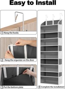 Over the Door Organizer Bathroom Organizers and <b>Storage</b> with 5 Pockets Animal <b>Storage</b> for Nursery Newborn Baby Essential - Product Image 2