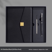 Carnet de notes A4 en cuir PU avec logo personnalisé, reliure magnétique, journal, agenda d'affaires, impression UV, boîte cadeau, fabrication artisanale exquise