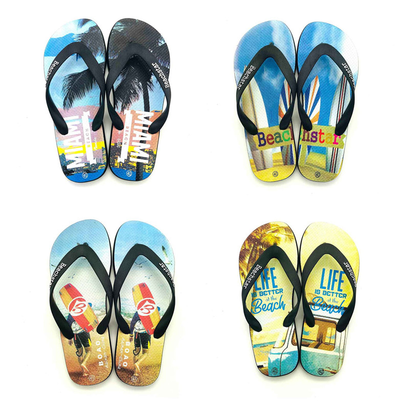Custom Pattern Personalized Flip Flops Men Beach EVA Flip-flops Slippers