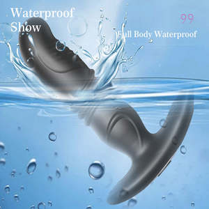 Delove Vibradores <span class=keywords><strong>Gay</strong></span> con Control remoto inalámbrico Butt Plug Masajeador de próstata Estimulador Adulto Placer Anal Juguetes sexuales para hombres y mujeres - Product Image 4