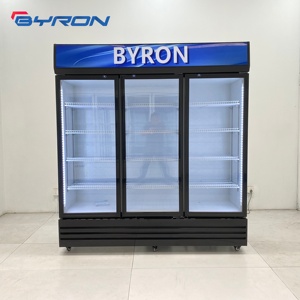 Réfrigérateur vertical commercial pour boissons, vitrine réfrigérée pour supermarché, économie d'énergie, porte vitrée, pour sodas et bières LC Vert - Product Image 4