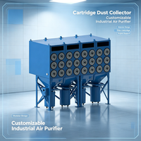 Collecteur de poussière horizontal industriel à cartouches, extracteur de fumée et de poussière de soudage pour atelier, nettoyage des fumées de meulage