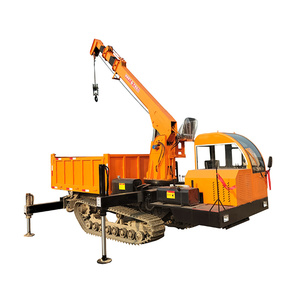 China Professional Manufacture Crawler Mounted Portable Mini <b>Crane</b> Capacity Steel Plate Construction Farm Home Use 490 - Product Image 1