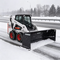 Accessoires de pousse-neige HCN hautement recommandés pour chargeuses compactes, grande capacité, sans déversement