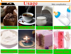 Çikolata eritme makinesi 80W Mini elektrikli seramik yapışmaz erime tavası temperleme silindir eritici tava <span class=keywords><strong>2</strong></span> tencere - Product Image 6