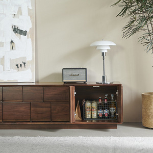 Nordic-style Solid Wood Multifunctional <b>Tv</b> <b>Stand</b> Floor-standing Living Room Furniture for Small Spaces Minimalist Modern Design - Product Image 2