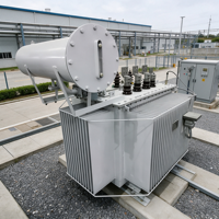 Transformateur industriel triphasé LUTE 1600 kVA, entrée 10 kV, sortie 480 V, groupe vectoriel Dyn11, transformateur abaisseur à noyau laminé 3D, 50/60 Hz, à bain d'huile