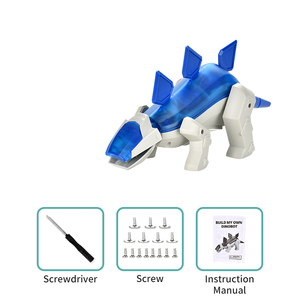 Niños DIY dinosaurio Niño robot Educativo separar juguete luz aplaudir reacción mascota robótica - Product Image 3