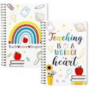 Set di taccuini a spirale transfrontalieri A6 per studenti combinazione di cartoni animati tema giorno degli insegnanti carta del libro del piano del conto manuale - Product Image 6