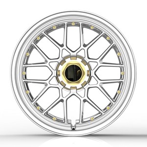 Rueda Cromada Simulada de Dos Piezas CD-523 con Remache Dorado, 19 Pulgadas, 8.5J 9.5J ET35 5x120 CB72.6, Llanta Forjada de Una Pieza - Product Image 2