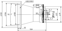 SG-TCM06N2-M100 lentille de moteur de détection d'incendie 100mm haute sensibilité Module de caméra thermique 12um 640*512 mise au point automatique rapide SDK VGA ouvert