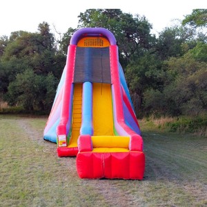 Toboggan gonflable géant de 28 pieds, humide et sec, pour adolescents et adultes, avec tuyau d'eau intégré, pour locations commerciales et événements estivaux - Product Image 5