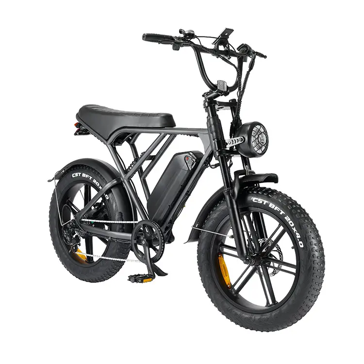 Bicicleta elétrica Ouxi V8 H9 Fat Pneu 20" x 4.0" 750W com freio hidráulico 48V Powerful E-Bike do armazém da UE EUA