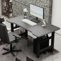 Bureau pliable, plateau en MDF fibre de carbone, structure en acier robuste, table d'écriture portable pour ordinateur pour bureau à domicile et étude