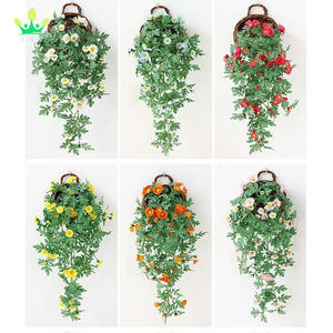 Fleurs artificielles suspendues plantes marguerite Bouquet pour mur maison jardin balcon cour porte d'entrée porche printemps été automne décoration - Product Image 4