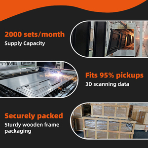 หลังคาอลูมิเนียมสำหรับรถบรรทุก RAM 1500 2500 3500 ปี 2015-2026 ขนาด 5.7 ฟุต 6.4 ฟุต 8 ฟุต ฝาครอบกระบะท้ายรถบรรทุก แคมป์เปอร์เชลล์ - Product Image 5