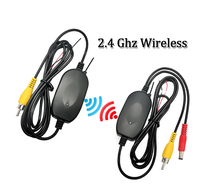 Kit émetteur-récepteur vidéo sans fil 2,4 G Lengtion gris pour caméra de recul de voiture avec connecteur RCA 12 V pour moniteur multimédia