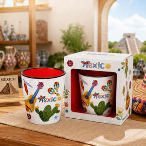 Verres à <span class=keywords><strong>Tequila</strong></span> en Céramique Souvenir du Mexique, Design Cactus et Guitare Mexicains, Petites Tasses à Vin en Porcelaine, Personnalisation OEM ODM, Vente en Gros - Product Image 3
