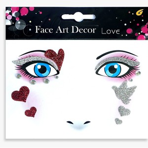 Autocollant décoratif pour le visage, autocollant scintillant pour le visage, <span class=keywords><strong>tatouage</strong></span> temporaire pour le visage, autocollant pour le visage à imprimé léopard - Product Image 4