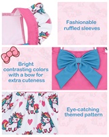 Robe d'été pour petit chien, résistante aux UV, avec nœud et manches à volants, pour anniversaire, mariage, fête, plage, vêtements mignons pour animaux de compagnie, robe tendance pour chiot