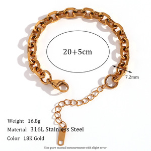 Braccialetto alla caviglia con catena del piede da <span class=keywords><strong>donna</strong></span> senza appannamento De Cheville PVD Jewelry cavigliere in acciaio inossidabile placcato <span class=keywords><strong>oro</strong></span> 18 carati per le donne - Product Image 6