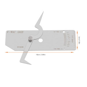 DEM WG016 स्टेनलेस स्टील वी-Wac एकल <span class=keywords><strong>Undercut</strong></span> प्रकार वेल्ड पण निरीक्षण शासकों वेल्डिंग गेज - Product Image 3
