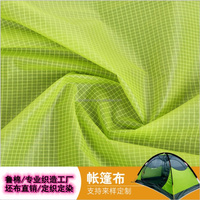 Tissu en nylon Ripstop extra large enduit PU perlé imperméable froissé pour parachute, hamac, tente, sac à cordon - Prix usine