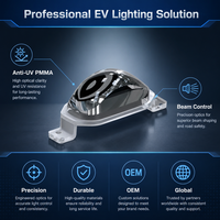 Lentille optique de projecteur LED pour éclairage automobile Lianlong, personnalisable avec votre marque, en PMMA, pour phares.