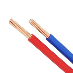 BV kabel kawat listrik 2.5mm 4mm 6mm inti tunggal kawat kabel tembaga terisolasi pvc