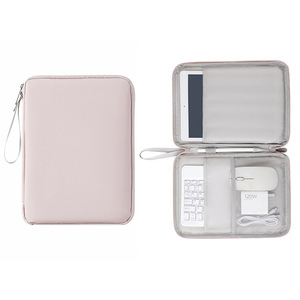 Housse d'ordinateur portable grise fine et imperméable, sacoche légère rembourrée, avec logo, pour voyage d'affaires, mallette durable pour ordinateur portable - Product Image 4