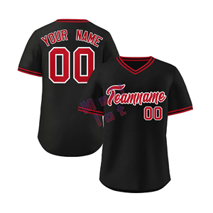 Jersey de béisbol personalizado, venta al por mayor, tela de poliéster frontal con botones, ropa de equipo atlético para juegos de Club Escolar y Liga - Product Image 5