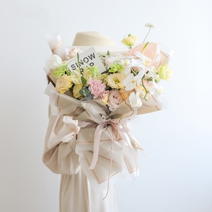 Bordo di carta fiore solido floreale impermeabile Bouquet carta da imballaggio fiorista fornisce carta da imballaggio per regalo di nozze - Product Image 6