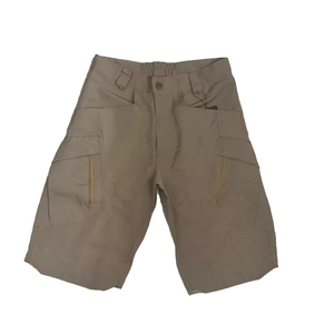Pantalones cortos de lona elásticos informales de verano para hombre, secado rápido, multibolsillo, gimnasio, exterior, secado rápido, multibolsillo, cremallera, patrón lavado, carga - Product Image 4
