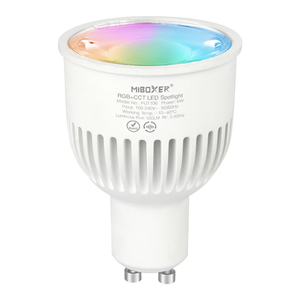 <span class=keywords><strong>Miboxer</strong></span> <span class=keywords><strong>Milight</strong></span> FUT106ZR 6W GU10 RGB CCT Spot LED à luminosité et température de couleur réglables, télécommande Zigbee 3.0 2.4G - Product Image 1
