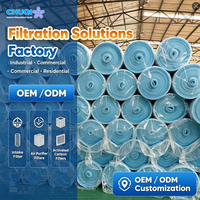 Rouleau de média filtrant en fibre synthétique polyester bleu et blanc G2 G3 G4, neuf, matériau de pré-filtrage pour cabine de peinture