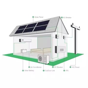 Aire Acondicionado Solar Híbrido de 12000 BTU, 1.5 HP, 1 Tonelada, 100% Solar, con Batería de CC de 48V, de Frecuencia Variable, para Uso Doméstico - Product Image 3