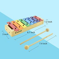 Wholesale 8.7inch 8 Note Wooden Xylophone Musical Instrument