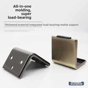 Kaki Furnitur Baja Tebal Modern |   Penyangga Tugas Berat untuk Sofa, Lemari <span class=keywords><strong>TV</strong></span> & Meja Kopi |   Motif Kayu & Finishing Logam - Product Image 5