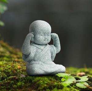 Scultura in Resina Creativa e Carina di Sami, Decorazione Artistica Dipinta a Mano per Giardino, Bonsai, Rocce, Laghetto per Pesci, Paesaggio, Buddha - Product Image 5