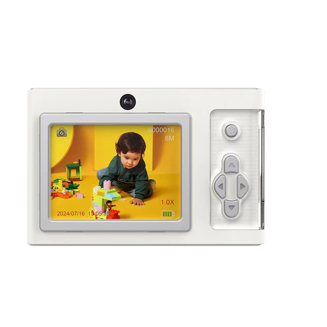 Newest CCD Digital Camera 50MP HD Student Camera with Front Rear Dual Lens Retro Vintage Style
