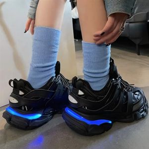 Scarpe Casual in Tessuto con Lacci Illuminati Stile Retrò 2025, <span class=keywords><strong>Serie</strong></span> LED Running Track 3.0, Sneakers Classiche - Product Image 4