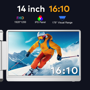 จอภาพพกพาขนาด 14 นิ้ว แบบสองจอ รองรับการเชื่อมต่อแบบ Plug & Play สำหรับแล็ปท็อป ชนิด Type-C และ HD 60Hz รองรับ Windows และ macOS - Product Image 5